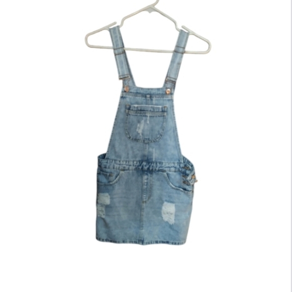 Size Small juniors DENIM Overalls - Picture 1 of 16